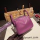 Hermes Mini Lindy swift P9 /Anemone Gold Hardware 008