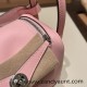 Hermes Mini Lindy swift 3Q /Rose Sakura Silver Hardware 013