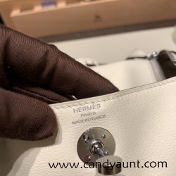 Hermes Mini Lindy I2 /Nata Silver Hardware 016