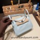 Hermes Mini Lindy 7R /Azur Silver Hardware 017