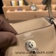 Hermes Mini Lindy 8C /Elephant Grey Silver Hardware 025