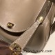 Hermes Mini Lindy 8C /Elephant Grey Gold Hardware 026