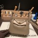 Hermes Mini Lindy 8C /Elephant Grey Gold Hardware 026