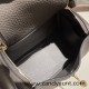 Hermes Mini Lindy Clemence 8F/Etain Gold Hardware 043