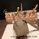 Hermes Mini Lindy Clemence 8C /Elephant Grey Silver Hardware 055