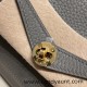 Hermes Mini Lindy Clemence 0L/ Gris Meyer Gold Hardware 059