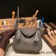 Hermes Mini Lindy Clemence 8F /Etain Silver Hardware 066