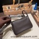 Hermes Mini Lindy Clemence 46 /Ebene Silver Hardware 070