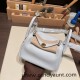 Hermes Mini Lindy Clemence 46 /Ebene Silver Hardware 072