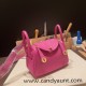 Hermes Mini Lindy Clemence 9I /Magnolia Gold Hardware 074