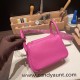 Hermes Mini Lindy Clemence 9I /Magnolia Gold Hardware 074