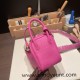 Hermes Mini Lindy Clemence 9I /Magnolia Gold Hardware 074