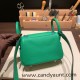 Hermes Mini Lindy Clemence 1K /Bambou Silver Hardware 075