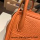 Hermes Mini Lindy Clemence S3/Rouge Cœur Silver Hardware 077