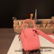 Hermes Mini Lindy Clemence 1Q /Rose Confetti Silver Hardware 083