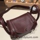 Hermes Mini Lindy Clemence 0G /Rouge Sellier Silver Hardware 087