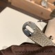 Hermes Mini Lindy Clemence 18/Étoupe Grey Silver Hardware 092