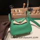 Hermes Mini Lindy Clemence 1K /Bambou Gold Hardware 095