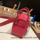 Hermes Mini Lindy Clemence I6 /Rose Extreme Gold Hardware 098