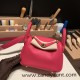 Hermes Mini Lindy Clemence I6 /Rose Extreme Gold Hardware 098