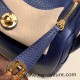 Hermes Mini Lindy Clemence 73 /Blue Saphir Gold Hardware 103