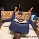 Hermes Mini Lindy Clemence 73 /Blue Saphir Gold Hardware 103