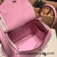 Hermes Mini Lindy Clemence X9 /Mauve Sylvestre Silver Hardware 104