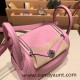 Hermes Mini Lindy Clemence X9 /Mauve Sylvestre Silver Hardware 104