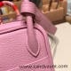 Hermes Mini Lindy Clemence X9/ Mauve Sylvestre Gold Hardware  105