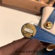 Hermes Mini Lindy Clemence S4 /Deep Blue Gold Hardware 107