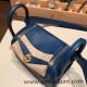 Hermes Mini Lindy Clemence S4 /Deep Blue Gold Hardware 107