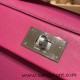 Hermes 29cm kelly 2424 togo & swift L3 / Rose Purple 29cm Silver Hardware Full Handmade