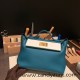 Hermes kelly 2424 togo & swift W0 /Vert Bosphore& 6H /Vert Veronese 29cm Gold Hardware 29cm Full Handmade 