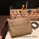 Hermes Mini kelly 2424 21cm D0 /Beige de Weimar& 18 /Étoupe Grey  Gold Hardware  Full Handmade 