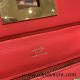 Hermes 21cm Mini kelly 2424 S3/Rouge Cœur evercolor Gold Hardware Full Handmade