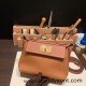 Hermes 21cm Mini kelly 2424 evercolor 37/ Gold Gold Hardware Full Handmade