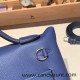 Hermes 21cm Mini kelly 2424 evercolor 7E /Blue Brighton Silver Hardware Full Handmade