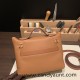 Hermes 21cm Mini kelly 2424 evercolor&swift 37/Gold Gold Hardware Full Handmade