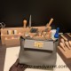 Hermes 21cm Mini kelly 2424  evercolor&swift 8F /Etain Gold Hardware Full Handmade