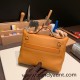 Hermes 21cm Mini kelly 2424 1H /Toffee Gold Hardware Full Handmade