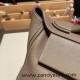 Hermes 21cm Mini kelly 2424 18/Étoupe Grey Silver Hardware Full Handmade