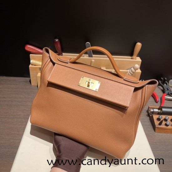 Hermes 21cm Mini kelly 2424 37/Gold Gold Hardware Full Handmade