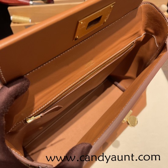 Hermes 21cm Mini kelly 2424 37/Gold Gold Hardware Full Handmade