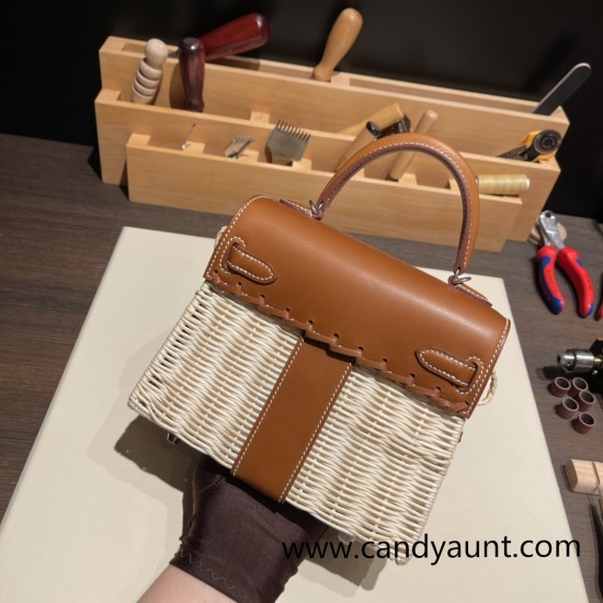 hermes Kelly picnic 37 /Gold Full Handmade