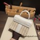 hermes Kelly picnic 01 /White (Blanc) Full Handmade