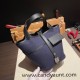 Hermes Picotin  Swift & canvas cargo 18cm 73 /Blue Saphir & 89/Black Silver Hardware