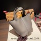 Hermes Picotin cargo Clemence 18cm 8F /Etain Gold Hardware