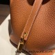 Hermes Picotin Clemence 18cm 37/Gold Gold Hardware 