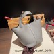 Hermes Picotin Clemence 18cm 0L/ Gris Meyer Gold Hardware