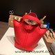 Hermes Picotin Clemence 18cm 0G /Rouge Sellier Gold Hardware